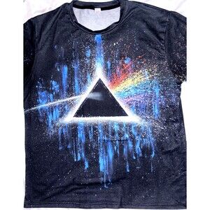 Pink Floyd Dark Side Of The Moon Shirt Size Large Paint Splatter
